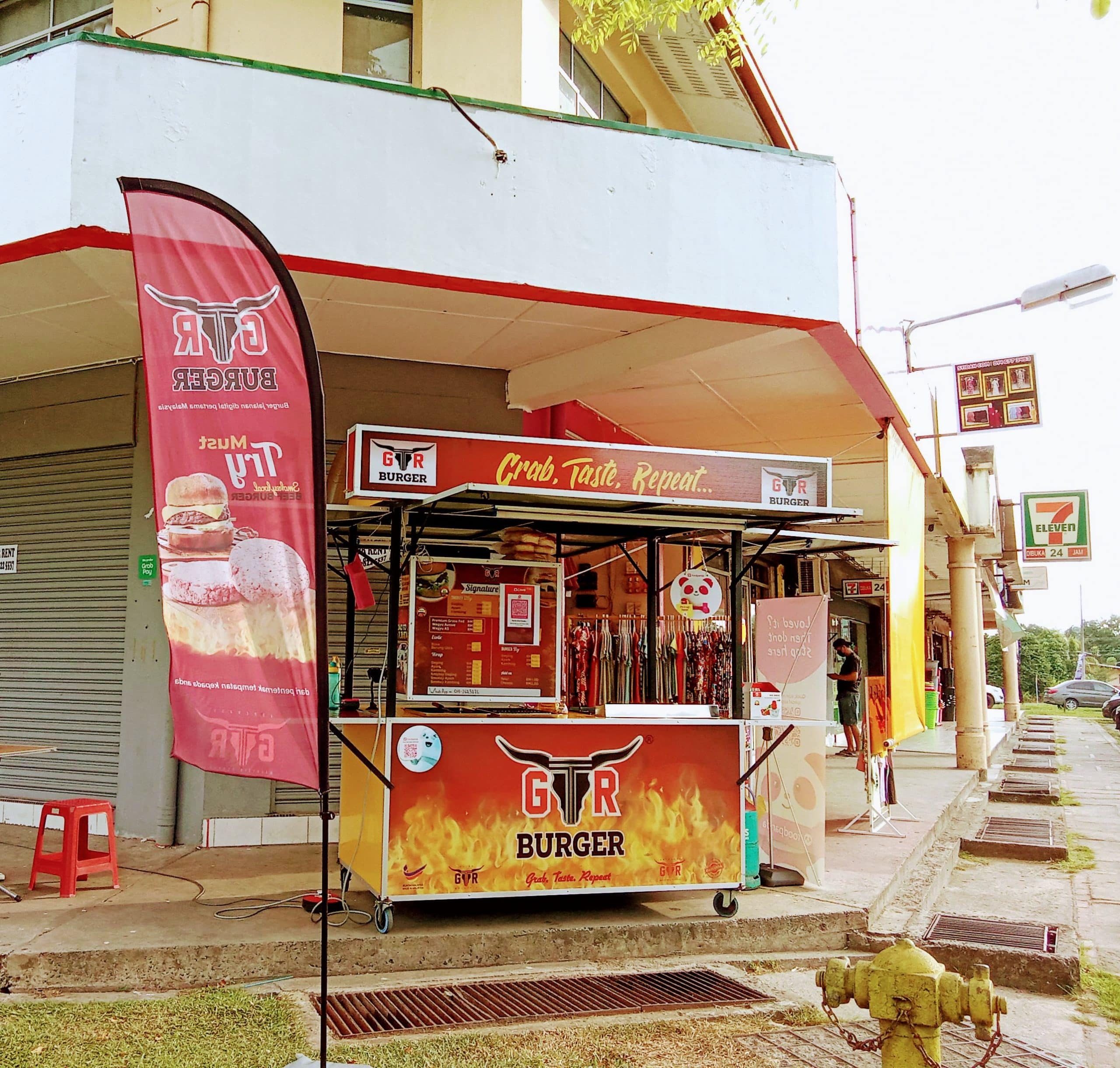 Stall GTR Burger Indah Permai Sepanggar